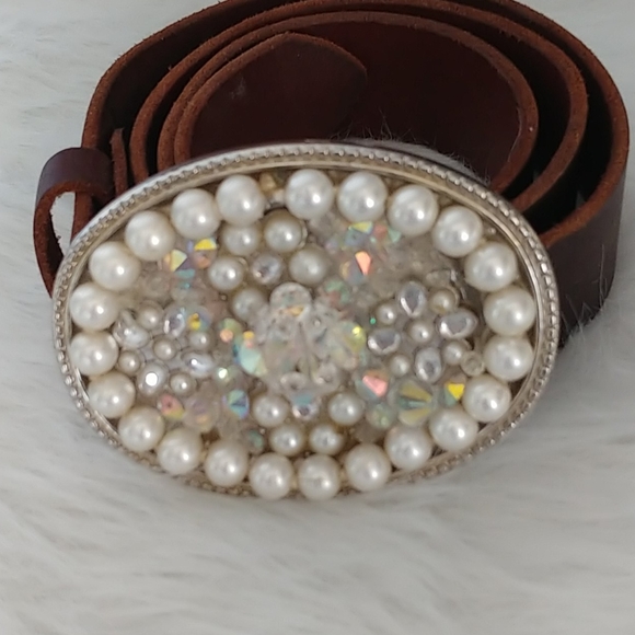 handmade belt buckle with belt - Picture 1 of 1